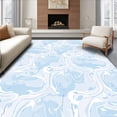 thumbnail image 1 of ODIKA 5'x7' Machine Washable Non-Slip Area Rug, Cloud Formation Dreamy Abstract Textured Surface High Traffic Rug, Blue, 498849, 1 of 7