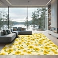 thumbnail image 1 of ODIKA 5'x7' Machine Washable Non-Slip Area Rug, Cottagecore Yellow High Traffic Rug, Yellow, 1050710, 1 of 7