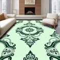 thumbnail image 1 of ODIKA 5'x7' Machine Washable Non-Slip Area Rug, Decorative Treasure High Traffic Rug, Green, 483469, 1 of 7