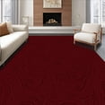 thumbnail image 1 of ODIKA 5'x7' Machine Washable Non-Slip Area Rug, Elegant Swirl Vortex Spiral Contemporary Accent High Traffic Rug with Pad, Burgundy, 579994, 1 of 8
