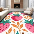 thumbnail image 1 of ODIKA 5'x7' Machine Washable Non-Slip Area Rug, Enchanted Jam Fruit Fantasy Artistic Decoration High Traffic Rug with Pad, Pink, 722807, 1 of 8