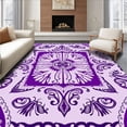 thumbnail image 1 of ODIKA 5'x7' Machine Washable Non-Slip Area Rug, Enchanted Medallion High Traffic Rug, Purple, 564952, 1 of 7