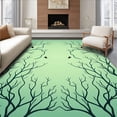 thumbnail image 1 of ODIKA 5'x7' Machine Washable Non-Slip Area Rug, Ethereal Flight Journey Verdant With Hovering Companions High Traffic Rug, Green, 462432, 1 of 7