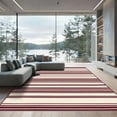 thumbnail image 1 of ODIKA 5'x7' Machine Washable Non-Slip Area Rug, Farmhouse Burgundy High Traffic Rug, Red, 1097574, 1 of 7