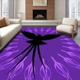 thumbnail image 1 of ODIKA 5'x7' Machine Washable Non-Slip Area Rug, Flying Shadow Mascot Floor Covering High Traffic Rug with Pad, Purple, 669268, 1 of 8