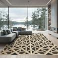 thumbnail image 1 of ODIKA 5'x7' Machine Washable Non-Slip Area Rug, Geometric Beige High Traffic Rug, Beige, 1004337, 1 of 7