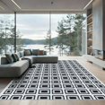 thumbnail image 1 of ODIKA 5x7 Machine Washable Non-Slip Area Rug, Geometric Gray High Traffic Rug with Pad, Gray, 1049378, 1 of 8