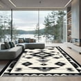 thumbnail image 1 of ODIKA 5'x7' Machine Washable Non-Slip Area Rug, Geometric White High Traffic Rug, Gray, 1058262, 1 of 7