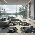 thumbnail image 1 of ODIKA 5'x7' Machine Washable Non-Slip Area Rug, Gothic Gray High Traffic Rug, Gray, 935975, 1 of 7