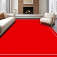 thumbnail image 1 of ODIKA 5'x7' Machine Washable Non-Slip Area Rug, Grand Entrance Pathway Covering Kit Featuring Strong Mounting Adhesive High Traffic Rug with Pad, Red, 604474, 1 of 8