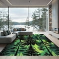 thumbnail image 1 of ODIKA 5'x7' Machine Washable Non-Slip Area Rug, Graphic Green High Traffic Rug, Green, 953930, 1 of 7