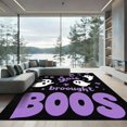 thumbnail image 1 of ODIKA 5'x7' Machine Washable Non-Slip Area Rug, Graphic Purple High Traffic Rug with Pad, Purple, 1052786, 1 of 8