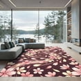 thumbnail image 1 of ODIKA 5'x7' Machine Washable Non-Slip Area Rug, Japanese Pink High Traffic Rug, Pink, 947703, 1 of 7