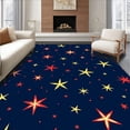 thumbnail image 1 of ODIKA 5'x7' Machine Washable Non-Slip Area Rug, Magical Starlight Enchanted Evening Throw High Traffic Rug with Pad, Blue, 611319, 1 of 8