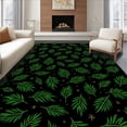 thumbnail image 1 of ODIKA 5'x7' Machine Washable Non-Slip Area Rug, Midnight Garden Lush Verdant Artistic Expressive High Traffic Rug with Pad, Green, 718387, 1 of 8