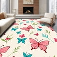 thumbnail image 1 of ODIKA 5'x7' Machine Washable Non-Slip Area Rug, Migration Cocoon Sanctuary Tunnel with Slip Resistant Base High Traffic Rug with Pad, Pink, 679364, 1 of 8