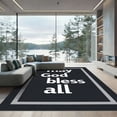 thumbnail image 1 of ODIKA 5'x7' Machine Washable Non-Slip Area Rug, Minimalist Black High Traffic Rug with Pad, Black, 1053024, 1 of 8