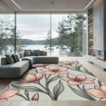 thumbnail image 1 of ODIKA 5'x7' Machine Washable Non-Slip Area Rug, Modern Blush Pink High Traffic Rug, Pink, 934420, 1 of 7