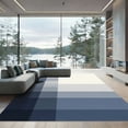 thumbnail image 1 of ODIKA 5'x7' Machine Washable Non-Slip Area Rug, Modern Navy High Traffic Rug, Blue, 1056481, 1 of 7
