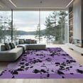 thumbnail image 1 of ODIKA 5'x7' Machine Washable Non-Slip Area Rug, Modern Purple High Traffic Rug, Purple, 1035978, 1 of 7