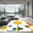 thumbnail image 1 of ODIKA 5'x7' Machine Washable Non-Slip Area Rug, Modern Yellow High Traffic Rug, Yellow, 1059075, 1 of 7