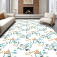 thumbnail image 1 of ODIKA 5'x7' Machine Washable Non-Slip Area Rug, Nomadic Shelter Constellation with Wanderlust Spirit Artwork High Traffic Rug, Beige, 683209, 1 of 7