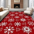 thumbnail image 1 of ODIKA 5'x7' Machine Washable Non-Slip Area Rug, North Pole Magic Wonderland Enchanted High Traffic Rug, Red, 502120, 1 of 7