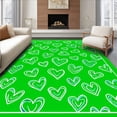 thumbnail image 1 of ODIKA 5'x7' Machine Washable Non-Slip Area Rug, Prismatic Shaped Design Featuring Radiant Colorful Mesh High Traffic Rug, Green, 649838, 1 of 7
