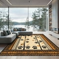 thumbnail image 1 of ODIKA 5'x7' Machine Washable Non-Slip Area Rug, Rustic Beige High Traffic Rug, Beige, 1052272, 1 of 7