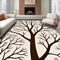 thumbnail image 1 of ODIKA 5'x7' Machine Washable Non-Slip Area Rug, Rustic Woodland Tree Branch Indoor Floor Covering High Traffic Rug with Pad, Brown, 622211, 1 of 8