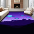 thumbnail image 1 of ODIKA 5x7 Machine Washable Non-Slip Area Rug, Sci-Fi High Traffic Rug, Purple, 440637, 1 of 7