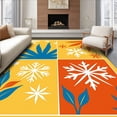 thumbnail image 1 of ODIKA 5'x7' Machine Washable Non-Slip Area Rug, Seasonal Weather Discovery featuring Four Climate High Traffic Rug with Pad, Yellow, 685576, 1 of 8