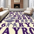 thumbnail image 1 of ODIKA 5'x7' Machine Washable Non-Slip Area Rug, Space Galaxy Letters Cosmic Learning Adventure High Traffic Rug with Pad, Beige, 693447, 1 of 8