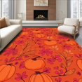 thumbnail image 1 of ODIKA 5'x7' Machine Washable Non-Slip Area Rug, Thanksgiving Bounty Entrance Seasonal Celebration High Traffic Rug, Orange, 602334, 1 of 7