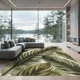thumbnail image 1 of ODIKA 5'x7' Machine Washable Non-Slip Area Rug, Watercolor Green High Traffic Rug, Green, 1284498, 1 of 7
