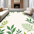 thumbnail image 1 of ODIKA 5'x7' Machine Washable Non-Slip Area Rug, Whispering Meadows Botanical Vine High Traffic Rug with Pad, Green, 513018, 1 of 8