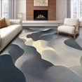 thumbnail image 1 of ODIKA 6'x9' Machine Washable Non-Slip Area Rug, Minimalist Abstract Swirls Accent High Traffic Rug, Gray, 136145, 1 of 7