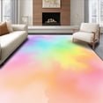thumbnail image 1 of ODIKA 6' x 9' Machine Washable Non-Slip Area Rug, Abstract Cloud High Traffic Rug, Pink, 395243, 1 of 7