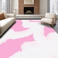 thumbnail image 1 of ODIKA 6' x 9' Machine Washable Non-Slip Area Rug, Abstract Cloud High Traffic Rug, Pink, 495023, 1 of 7