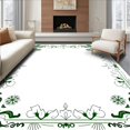 thumbnail image 1 of ODIKA 6' x 9' Machine Washable Non-Slip Area Rug, Art Nouveau flower High Traffic Rug, Green, 748597, 1 of 7