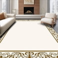 thumbnail image 1 of ODIKA 6' x 9' Machine Washable Non-Slip Area Rug, Baroque Scroll High Traffic Rug, Brown, 399406, 1 of 7