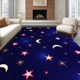 thumbnail image 1 of ODIKA 6'x9' Machine Washable Non-Slip Area Rug, Magical Night Sky with Starry High Traffic Rug, Blue, 398044, 1 of 7