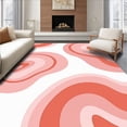 thumbnail image 1 of ODIKA 6' x 9' Machine Washable Non-Slip Area Rug, Contemporary Blob High Traffic Rug, Pink, 343665, 1 of 7