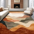 thumbnail image 1 of ODIKA 6' x 9' Machine Washable Non-Slip Area Rug, Contemporary mountain High Traffic Rug, Beige, 184069, 1 of 7