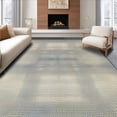 thumbnail image 1 of ODIKA 6' x 9' Machine Washable Non-Slip Area Rug, Geometric Grid High Traffic Rug, Blue, 170145, 1 of 7