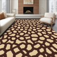 thumbnail image 1 of ODIKA 6' x 9' Machine Washable Non-Slip Area Rug, Geometric Honeycomb High Traffic Rug, Beige, 327225, 1 of 7