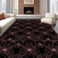 thumbnail image 1 of ODIKA 6'x9' Machine Washable Non-Slip Area Rug, Macabre Black Geometric High Traffic Rug, Black, 10475, 1 of 7