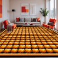 thumbnail image 1 of ODIKA 6' x 9' Machine Washable Non-Slip Area Rug, Halloween Pumpkin High Traffic Rug, Orange, 276652, 1 of 7