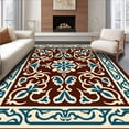 thumbnail image 1 of ODIKA 6' x 9' Machine Washable Non-Slip Area Rug, Middle Eastern Lantern High Traffic Rug, Brown, 314635, 1 of 7