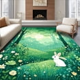 thumbnail image 1 of ODIKA 6' x 9' Machine Washable Non-Slip Area Rug, Woodland tree High Traffic Rug, Green, 85712, 1 of 7